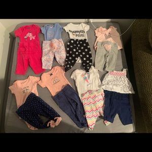 Newborn girls outfit lot